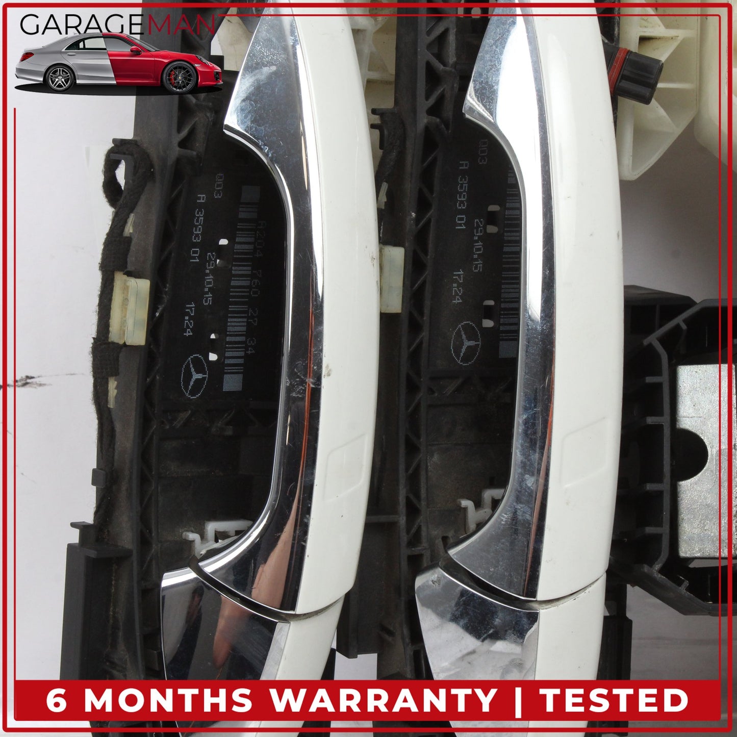 2014-2019 Mercedes W117 CLA250 Front and Rear Exterior Door Handle Set White OEM