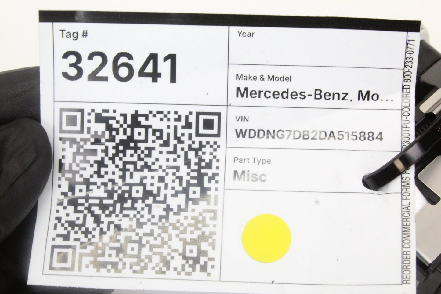 2007-2014 Mercedes-Benz S550 W221 Electric Parking Brake Switch 2215401445 OEM