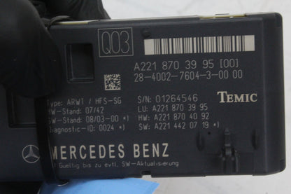 2007-2014 Mercedes S550 W221 Trunk Release Remote Module 2218703995 OEM