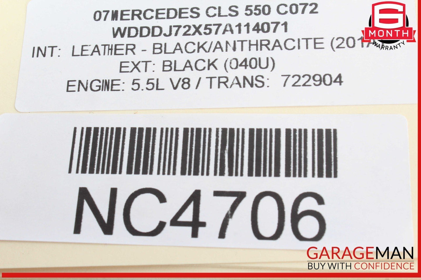 06-11 Mercedes W219 CLS550 CLS500 Knee Airbag Air Bag Left Side 2198601102 OEM