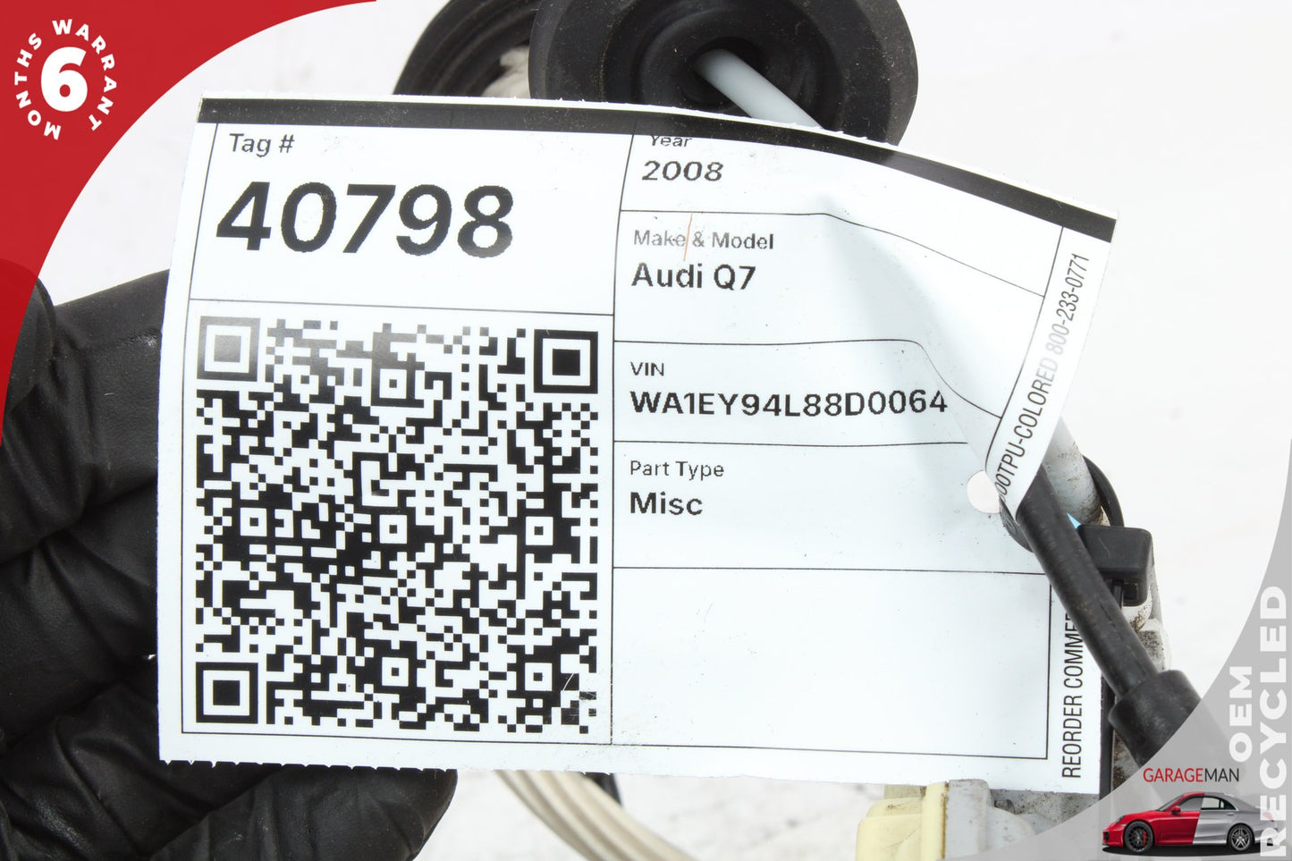 2007-2015 Audi Q7 Front Left Driver Side Door Lock Latch Actuator 3C1837015B OEM