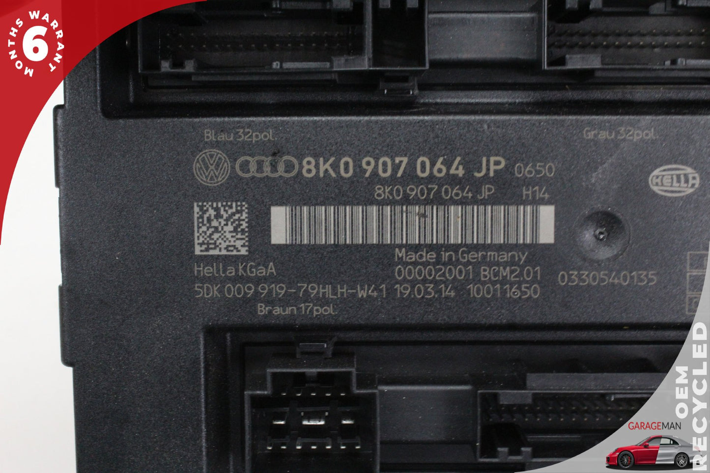 2009-2017 Audi RS5 Q5 SQ5 BCM Body Comfort Control Module Unit 8K0907064JP OEM