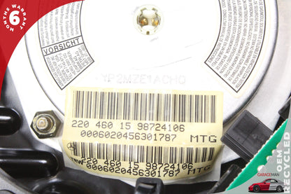 00-06 Mercedes-Benz S500 W220 Sedan Steering Wheel Airbag 2204600998