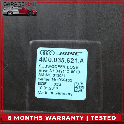 2017-2024 Audi Q7 SUV Rear Subwoofer Audio Speaker Box Bose 4M0035621A OEM