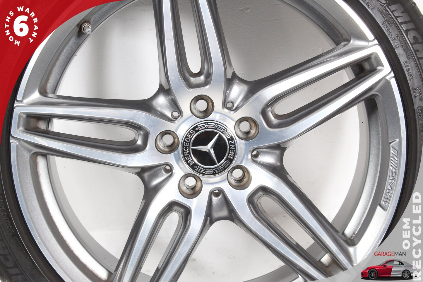 2016-2023 Mercedes W213 E300 Front Wheel Rim w/ Tire 8JX19H2 ET43 2134012000 OEM