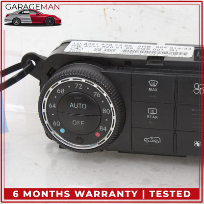2006-2013 Mercedes W164 ML350 AC Temperature Climate Control Switch Panel OEM