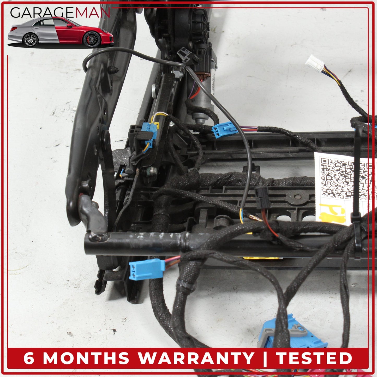 2015-2023 Mercedes W205 C300 C400 Front Left Seat Rail Track Frame w/ Motors OEM