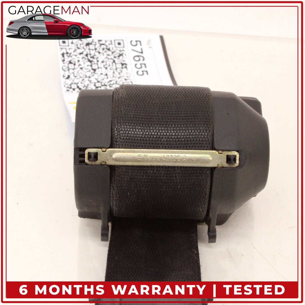 1999-2001 Porsche 911 Carrera Front Left Side Seat Belt Black 99680303300 OEM