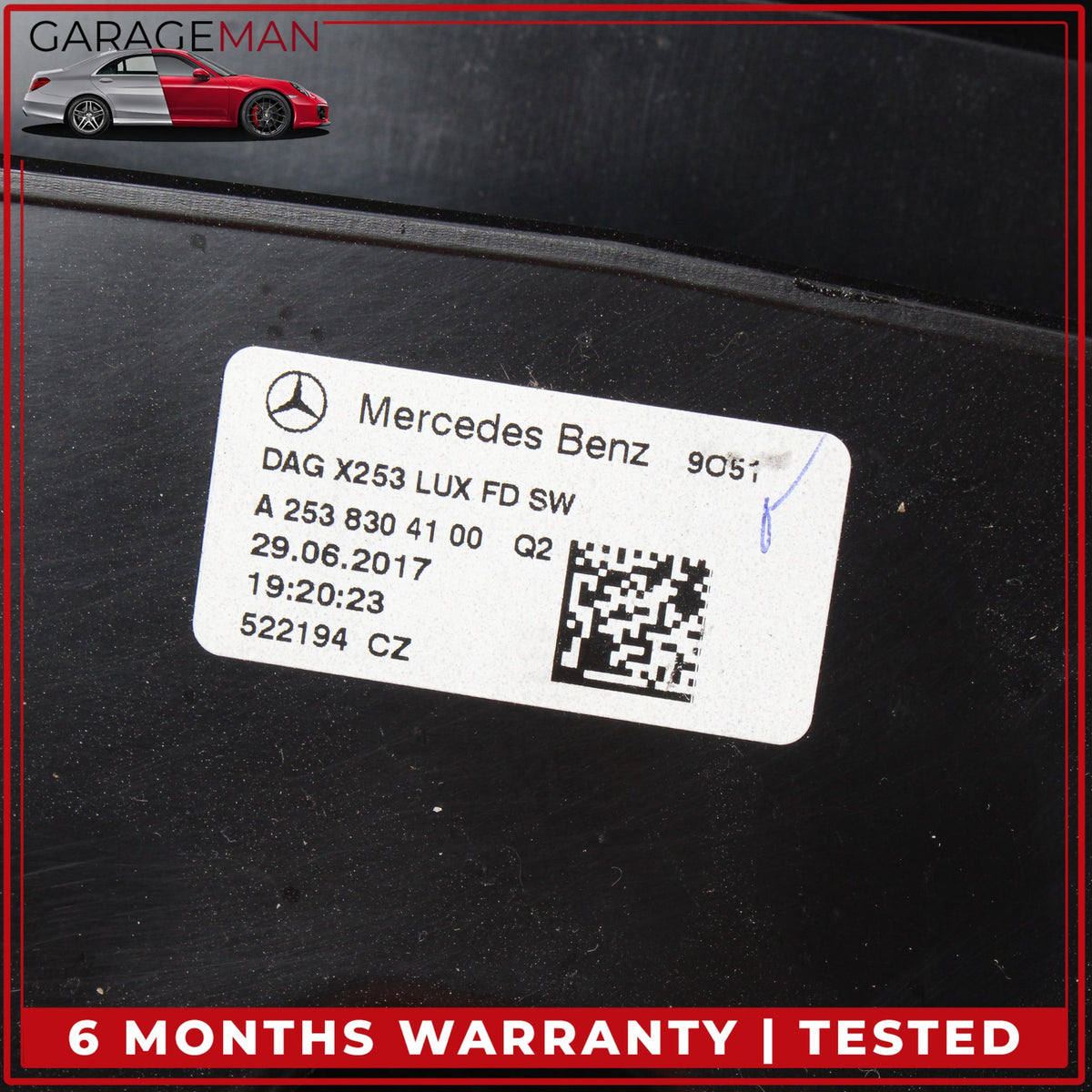 2016-2021 Mercedes X253 GLC300 Rear Center Console A/C Air Vent Trim Black OEM