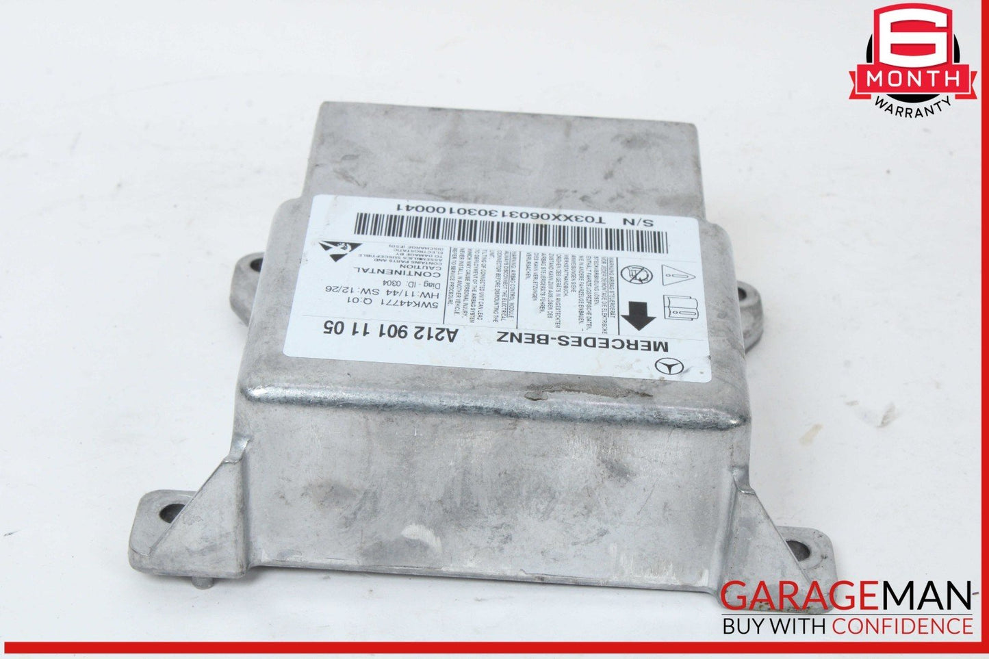 14-16 Mercede W212 E350 Airbag Air Bag Sensor SRS Control Module OEM