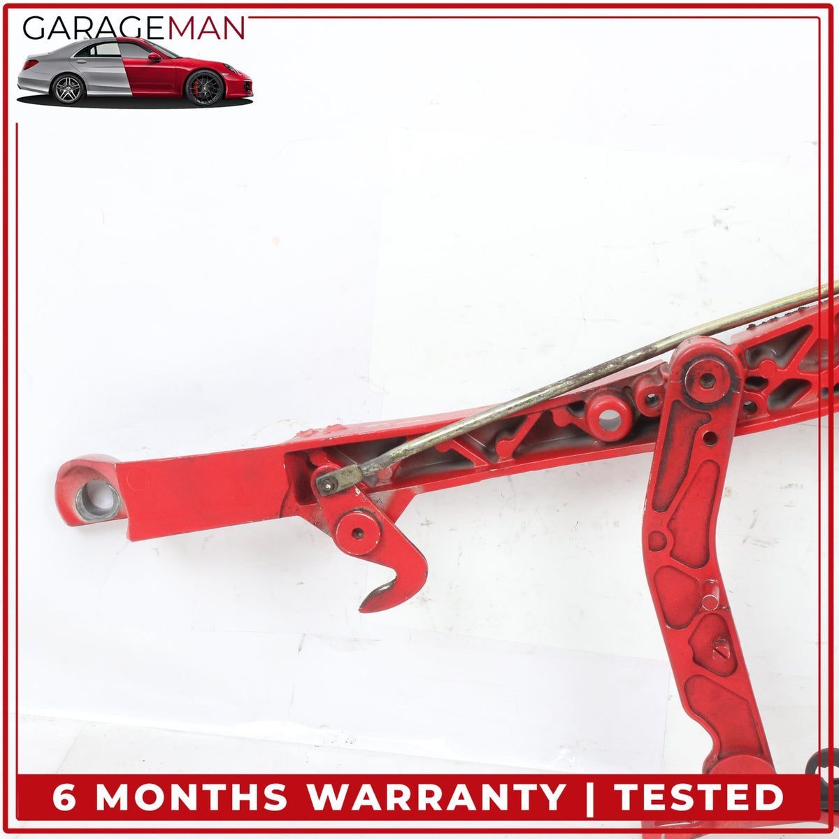 1999-2012 Porsche 911 Left and Right Convertible Top Cover Red Hinge Set OEM
