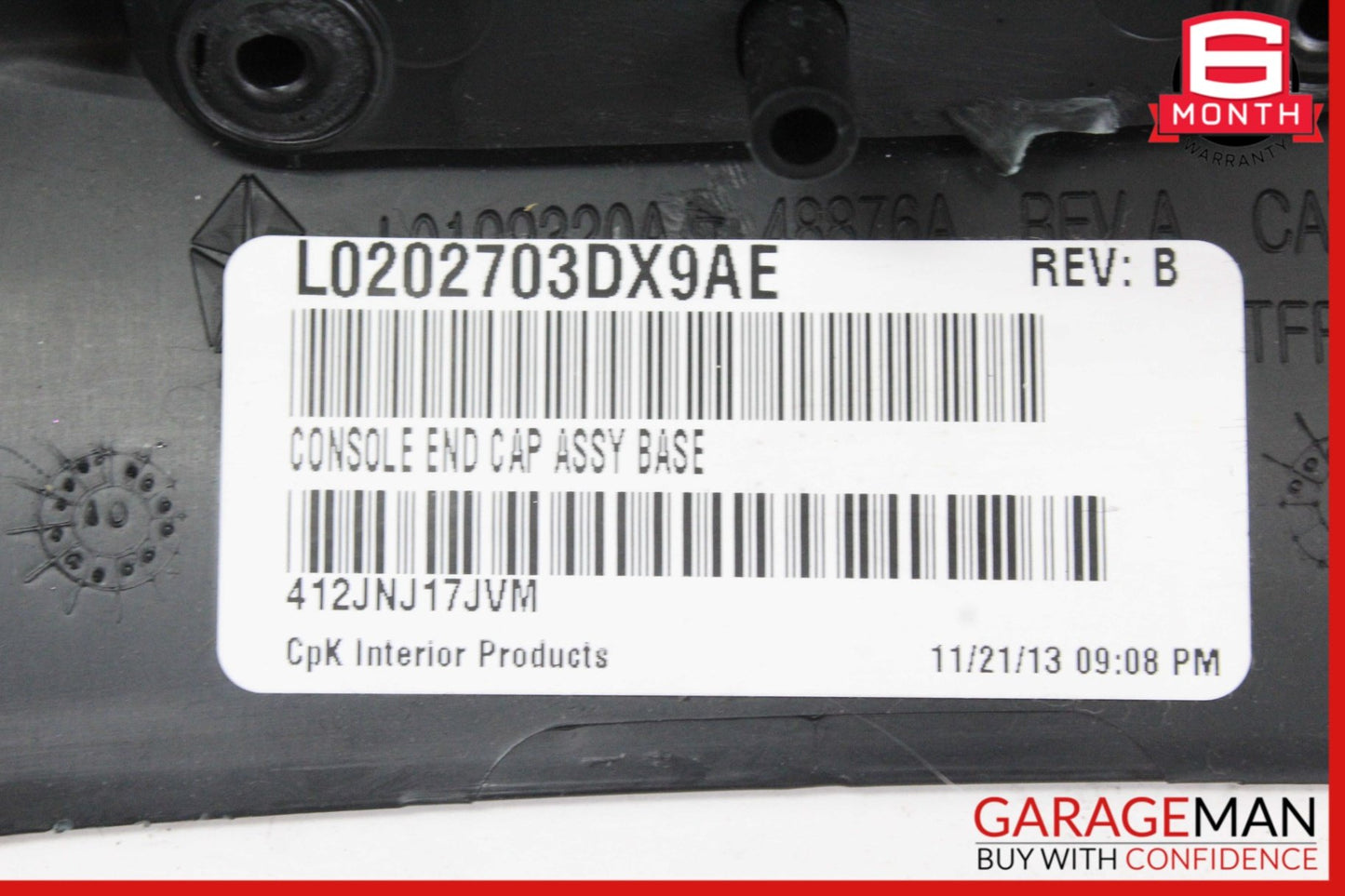 2011-2014 Dodge Charger Rear A/C Climate Control Dual Air Vent L0199966DX9AB