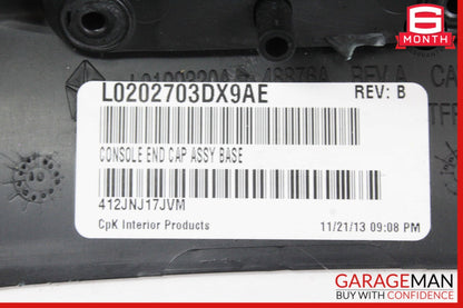 2011-2014 Dodge Charger Rear A/C Climate Control Dual Air Vent L0199966DX9AB