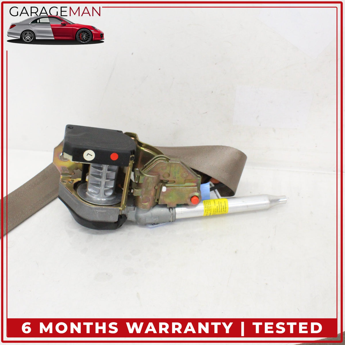 1997-2003 Jaguar XK8 XKR Front Left Driver Side Seat Belt Beige HJA7055AB OEM