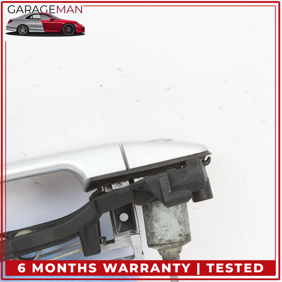 2001-2004 Mercedes R170 SLK320 Left Exterior Door Handle Silver Metallic OEM