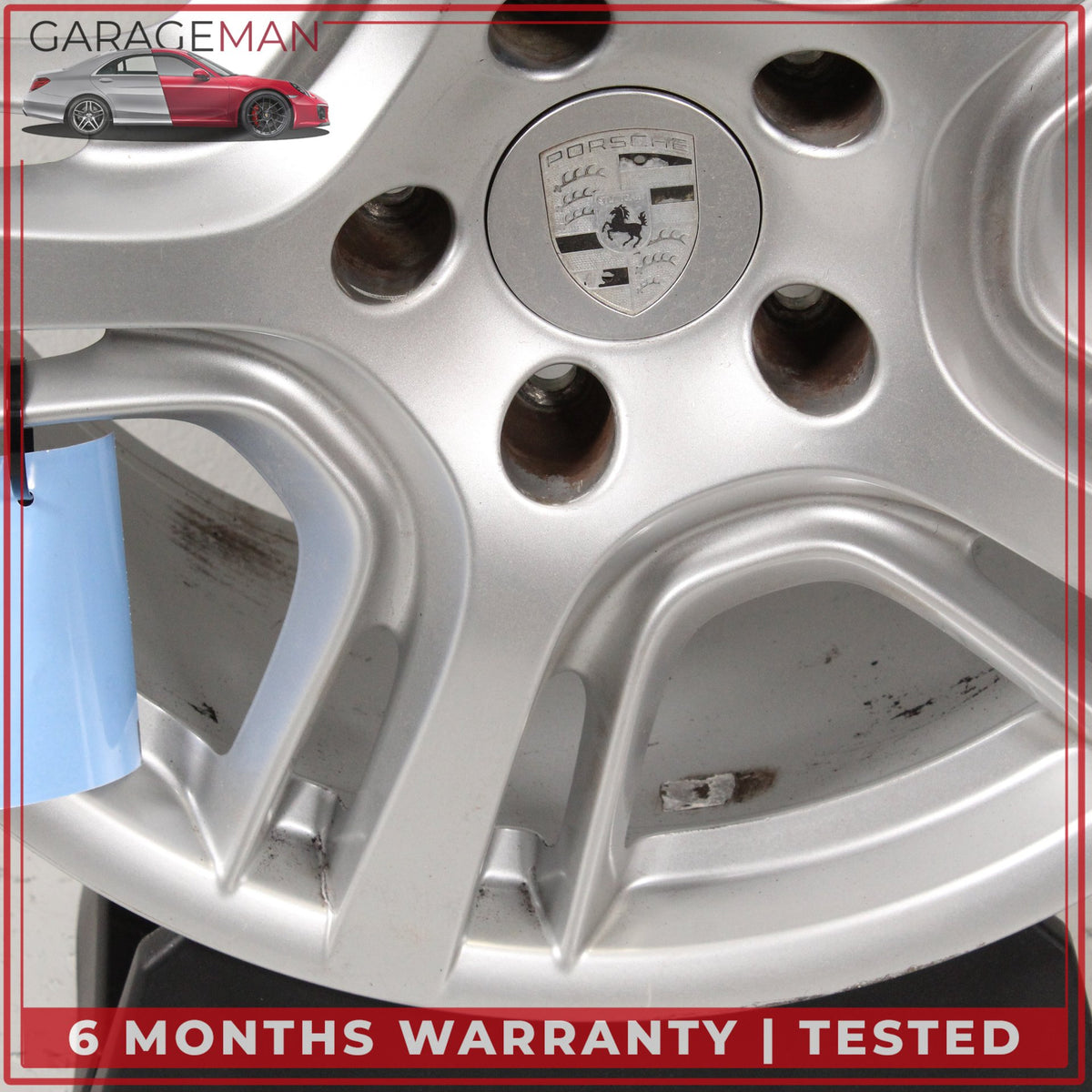 2010-2016 Porsche Panamera 970 9JX19 ET61 Front Wheel Rim Silver 97036215801 OEM