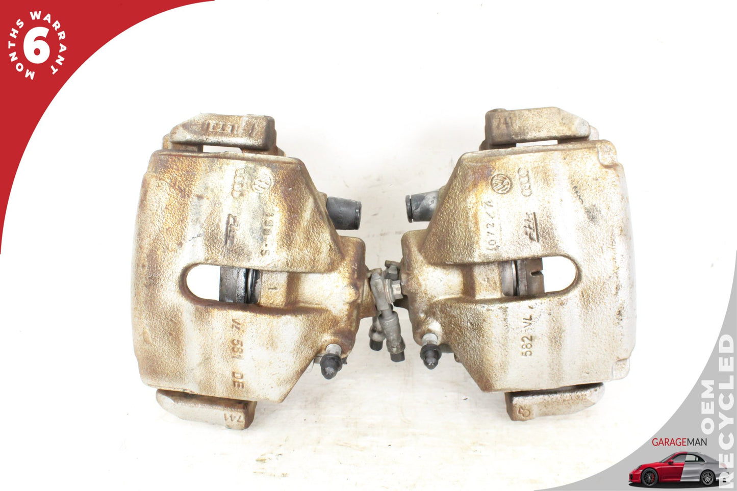 2005-2016 Audi TT 8J Front Left and Right Side Brake Caliper Set 1K0615124E OEM