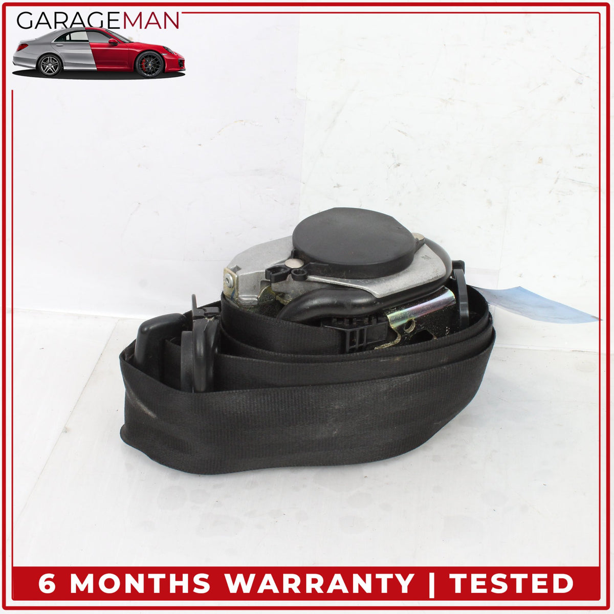 2003-2006 Porsche Cayenne 955 Front Left Driver Side Seat Belt Black OEM