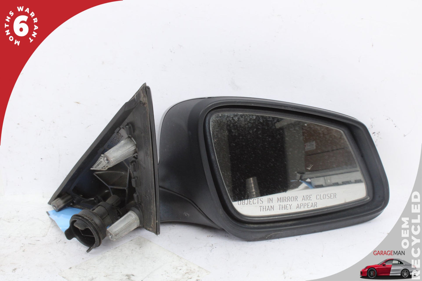 2011-2016 BMW 528i F10 Front Right Side Door Rear View Mirror Black 7216364 OEM