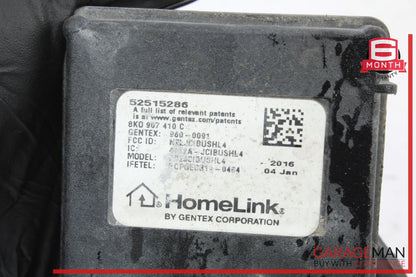 2008-2015 Audi TT 8J HomeLink Garage Door Opener Control Module 8K0907410C OEM
