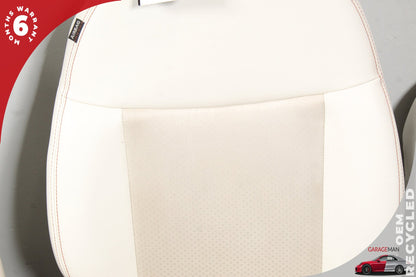 2013-2019 Fiat 500e Front and Rear Complete Seat Assembly White and Red OEM