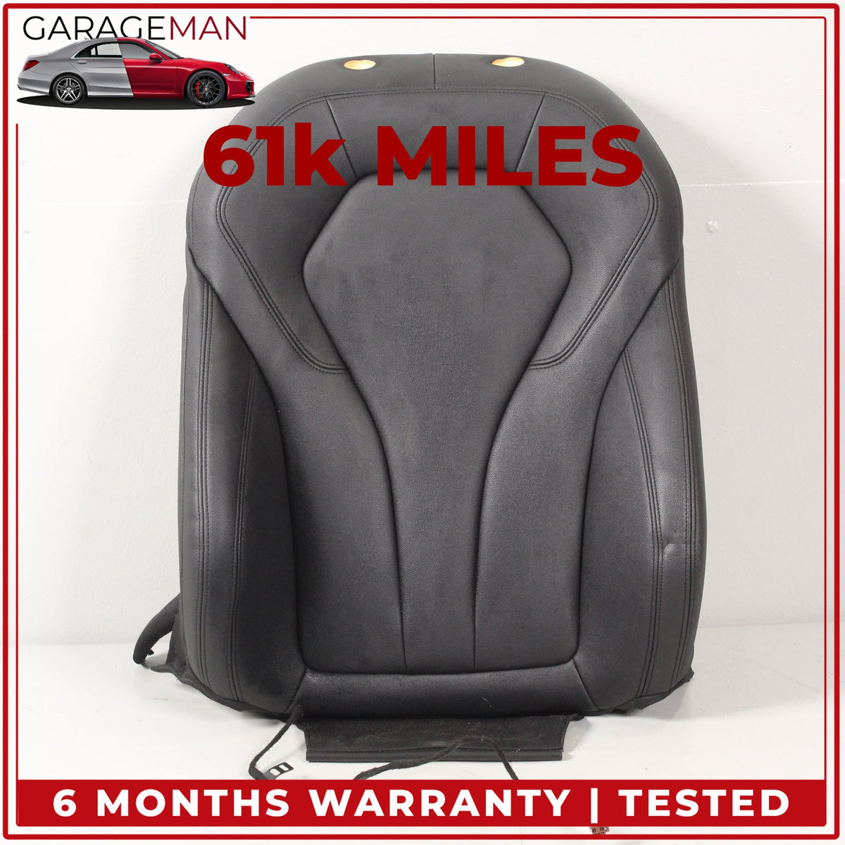 2017-2023 BMW 530e G30 Front Right Side Top Upper Seat Cushion Black 7457708 OEM