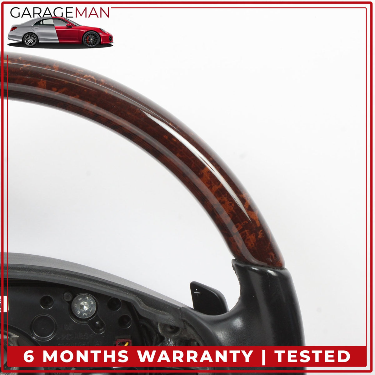 2010-2014 Mercedes W216 CL550 Steering Wheel w/ Paddle Shifters Wood OEM