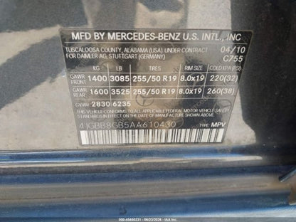 Parting Out- 2010 Mercedes-Benz ML350 W164 4Matic- 163