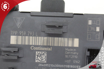 2011-2012 Porsche Cayenne 958 Front Left Side Door Control Module 7PP959793L OEM