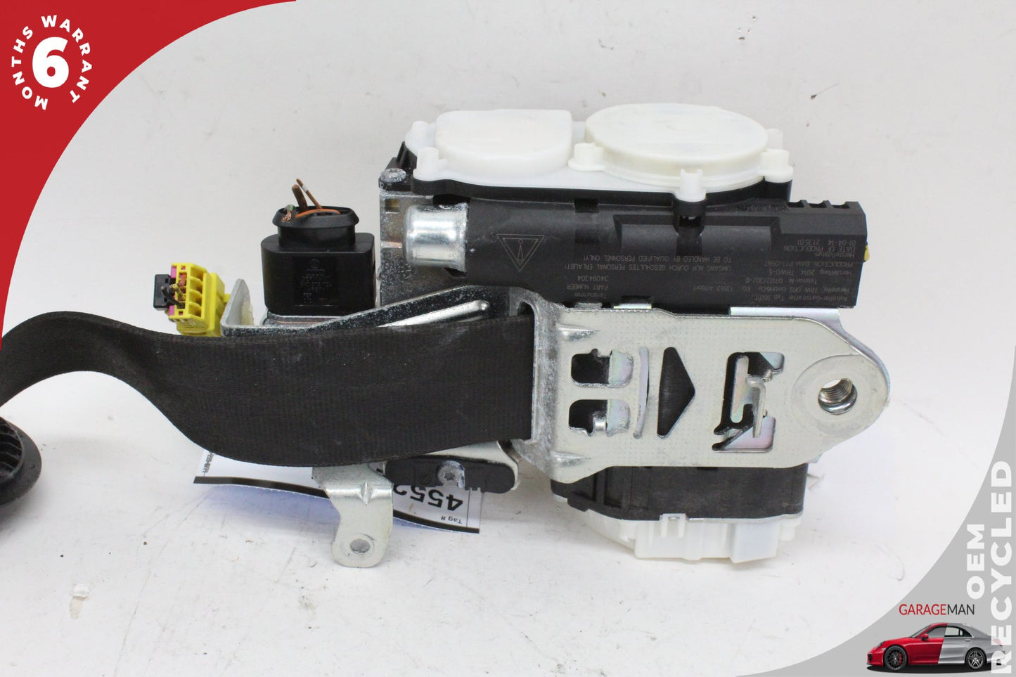 2012-2018 Audi A6 A7 Front Left Driver Side Seat Belt Black 4G8857705H OEM