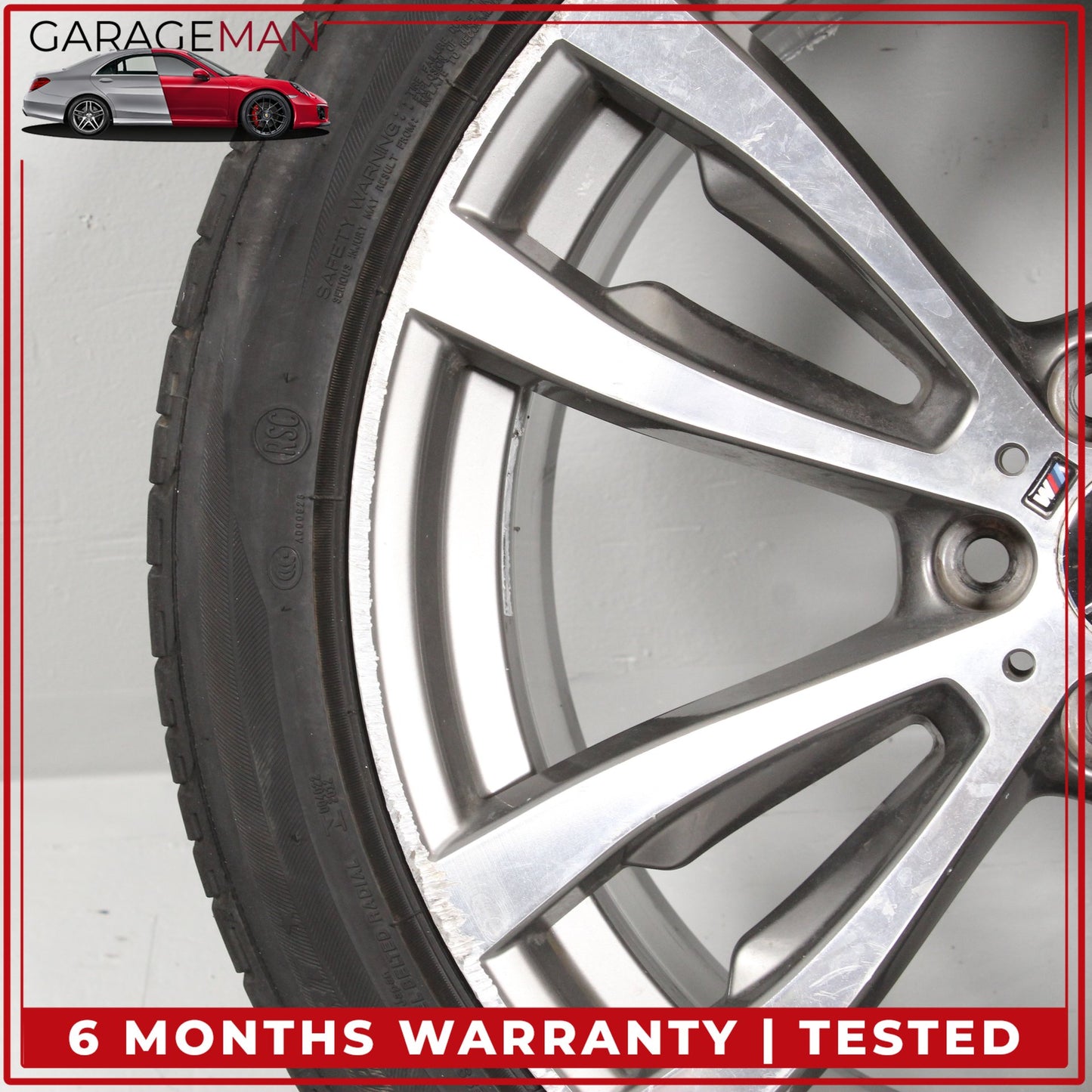 2014-2019 BMW X5 X6 Front Wheel Rim w/ Bridgestone Tire 10JX20H2ET40 7846790 OEM
