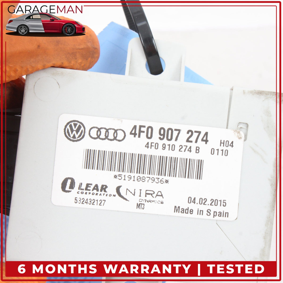 2010-2015 Audi Q7 SUV TPMS Tire Pressure Control Module Unit 4F0907274 OEM