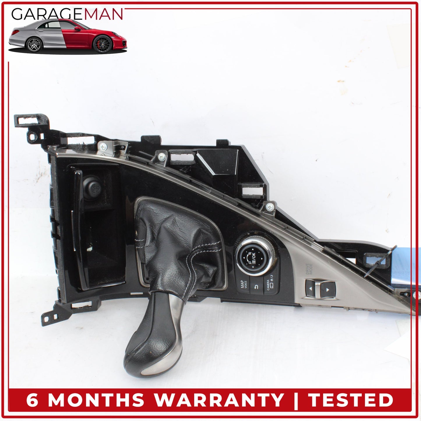 2014-2024 Infiniti Q50 Center Console Trim w/ MMI Switch & Shifter Boot Knob OEM