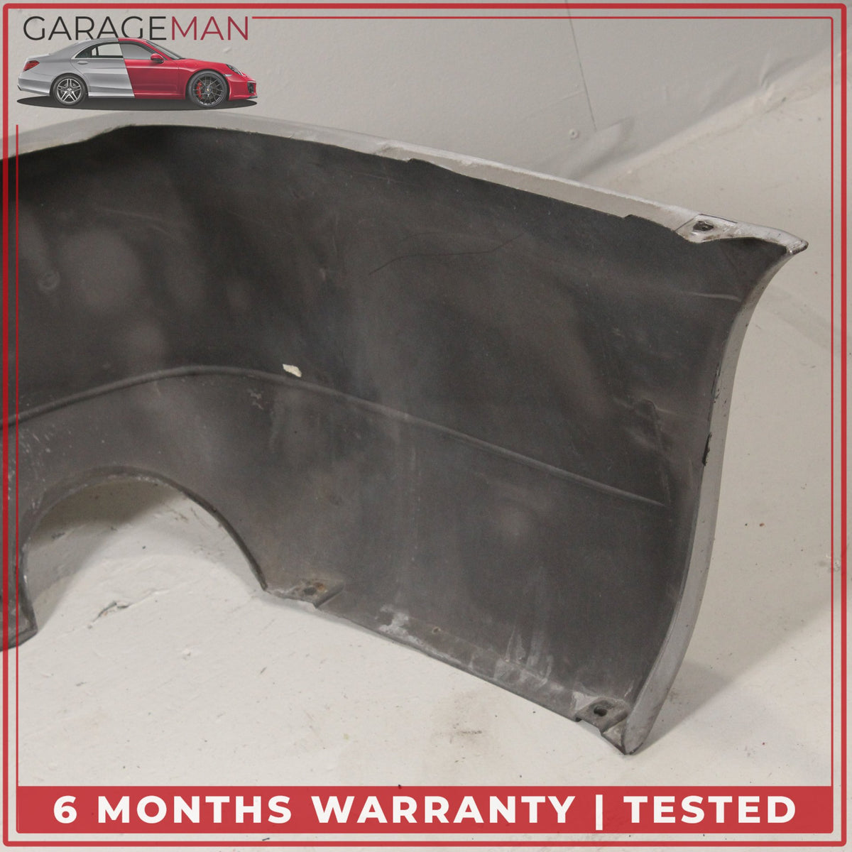 1999-2001 Porsche 911 Carrera 996 Rear Bumper Cover Arctic Silver Metallic OEM