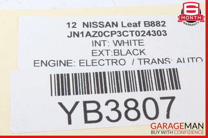 11-12 Nissan Leaf Airbag Air Bag Sensor SRS Control Module OEM