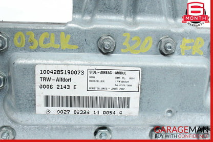 97-03 Mercedes W208 CLK320 Front Right Side Door Airbag Air Bag Module