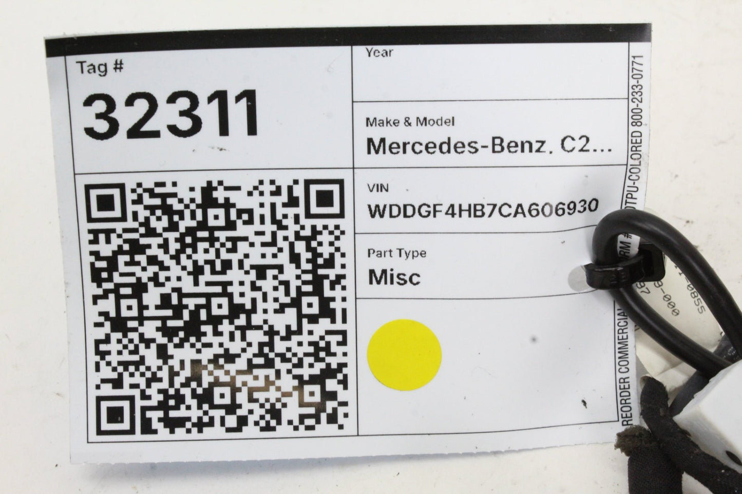 2012-2017 Mercedes-Benz C250 CDI C-Class W204 Sedan Rear View Mirror 2048104317