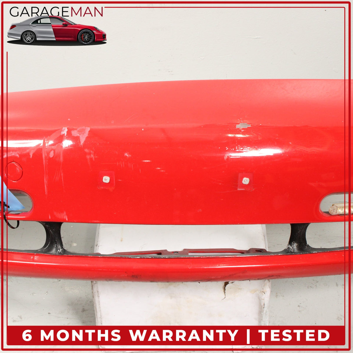 1999-2001 Porsche 911 996 Convertible Front Bumper Cover Red 99650511102 OEM