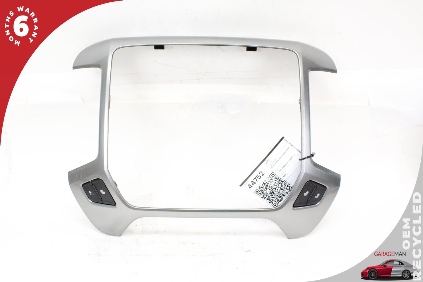 2014-2019 Chevrolet Silverado 1500 Center Dash Radio Trim w/ Seat Switch OEM
