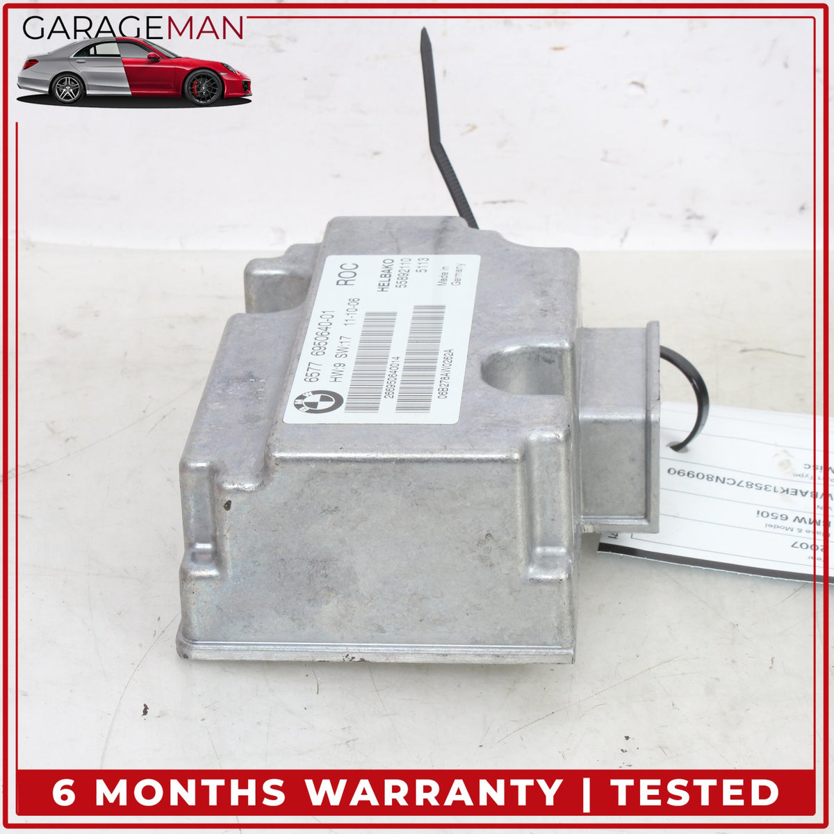 2004-2010 BMW 650i E64 Convertible Folding Top ROC Rollover Control Module OEM