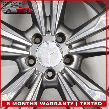2014-2016 Mercedes W212 E350 Twin 5 Spoke Wheel Rim 8.5JX18H2ET48 2124015702 OEM