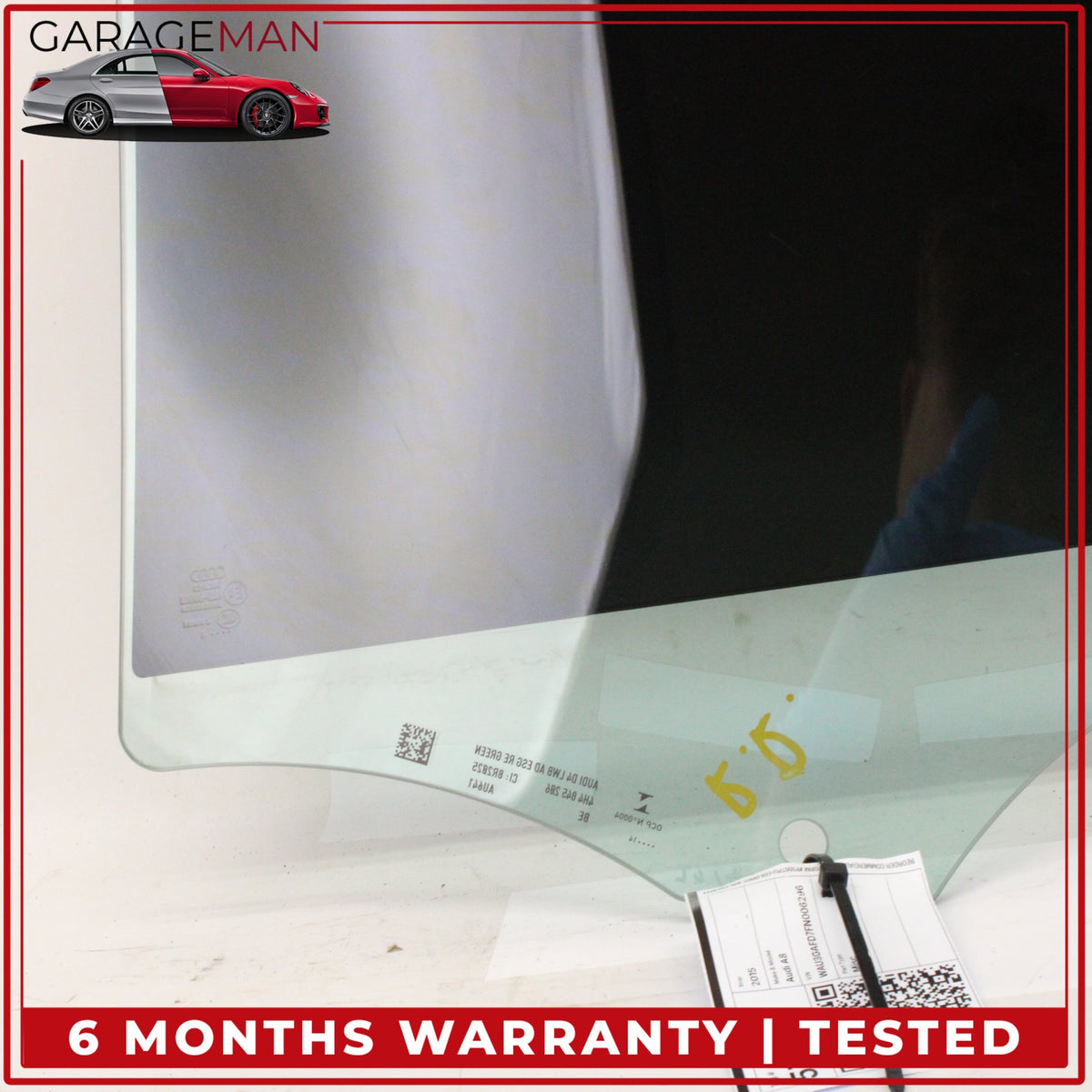 2011-2018 Audi A8 S8 Rear Right Passenger Side Door Window Glass 4H4845206 OEM