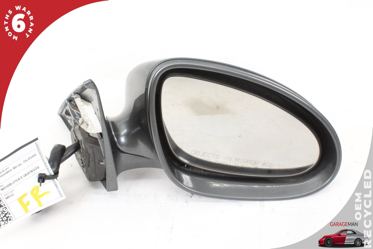 2006-2008 Mercedes W219 CLS500 Front Right Side Door Rear View Mirror Gray OEM