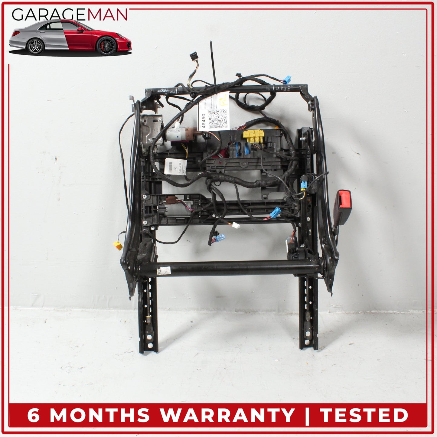 2015-2023 Mercedes W205 C300 C400 Front Left Seat Rail Track Frame w/ Motors OEM