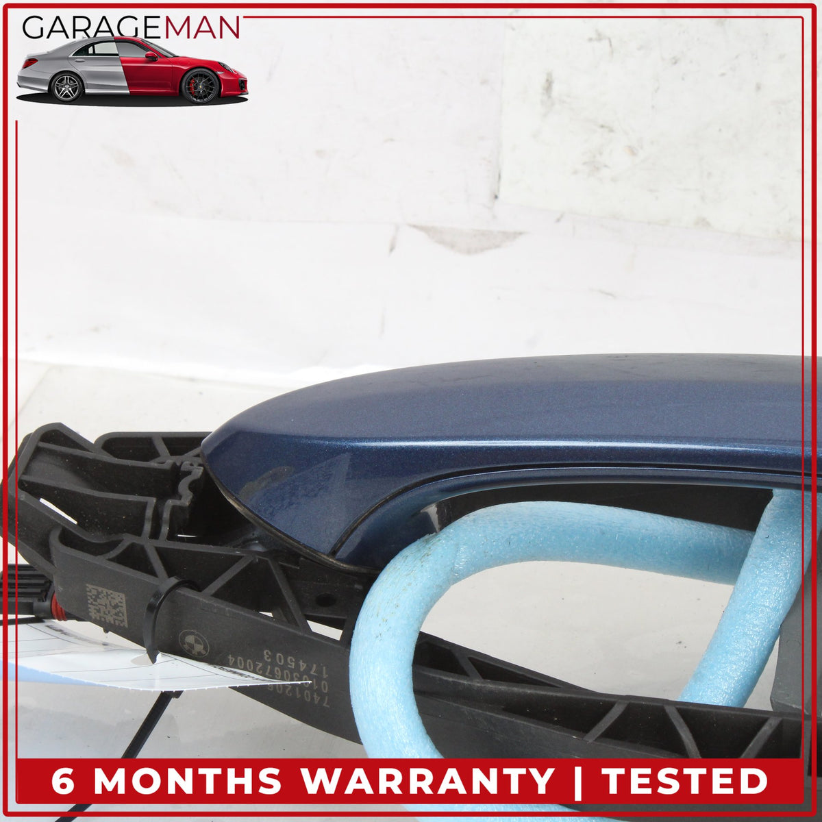 2017-2024 BMW X3 X4 M550i Rear Right Side Exterior Door Handle Blue Metallic OEM