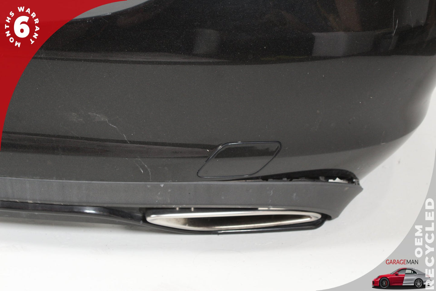 2015-2018 Mercedes W205 C300 Sedan Base Rear Bumper Cover Black 2058800347 OEM