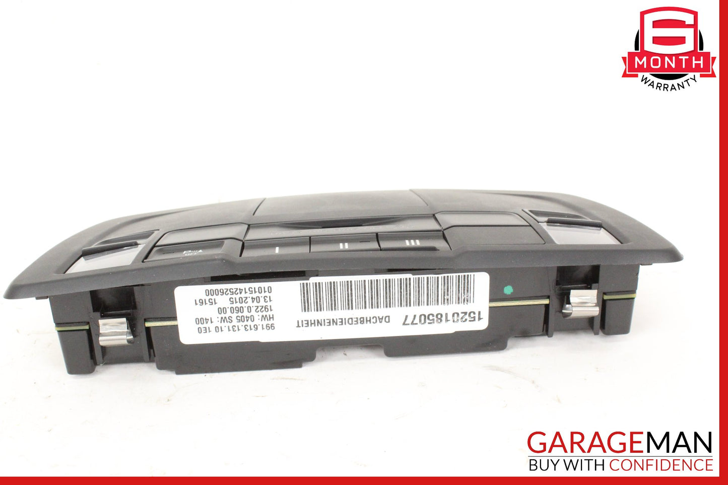 2013-2016 Porsche Cayman 981 Overhead Dome Light Lamp Black 99161313110 OEM