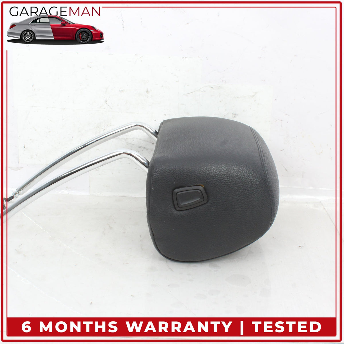 2012-2019 BMW 640i F12 Front Left and Right Side Seat Headrest Set Black OEM