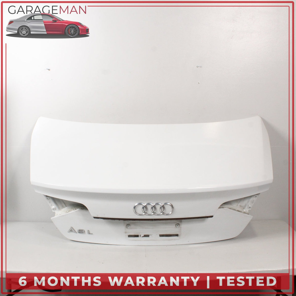 2015-2018 Audi A8 S8 Rear Tailgate Trunk Lid Panel Glacier White Metallic OEM