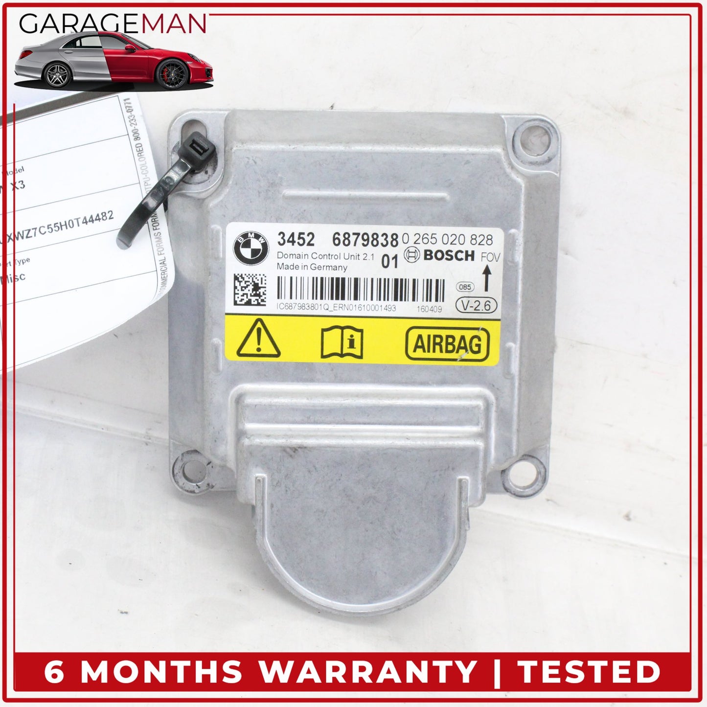 2011-2021 BMW X3 X4 M240i Airbag Air Bag SRS Sensor Module Bosch 6879838 OEM